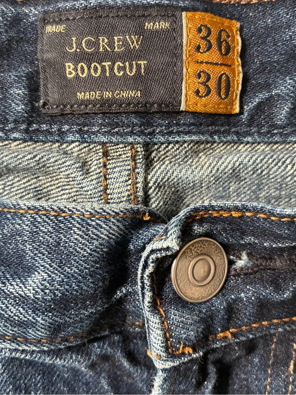 J.Crew Bootcut Jeans Men's 36x30 Dark Wash Denim